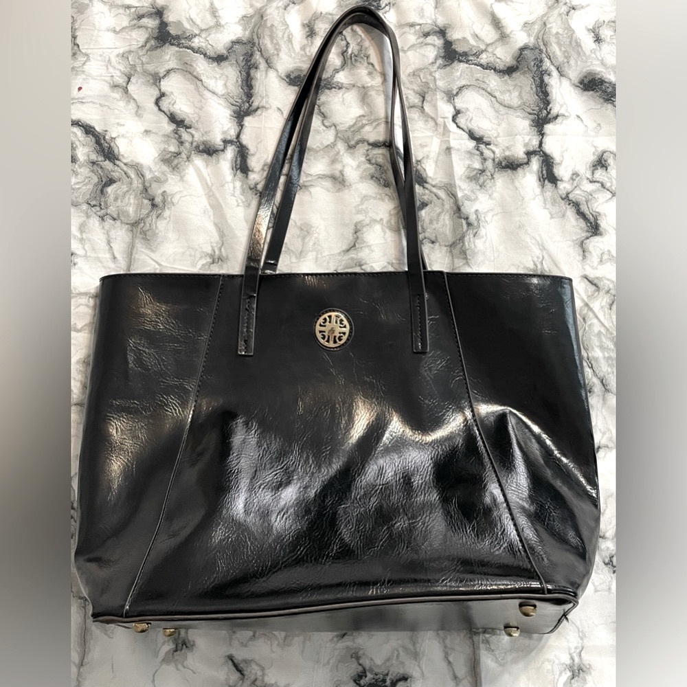 CHARMING CHARLIES Medallion maxi Tote bag color black  size 13x11 NWOT - Picture 6 of 9
